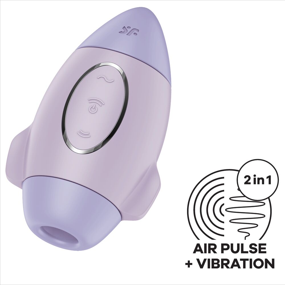 SATISFYER - MISSION CONTROL SMALL DOUBLE PULSE VIBRATOR LILAC