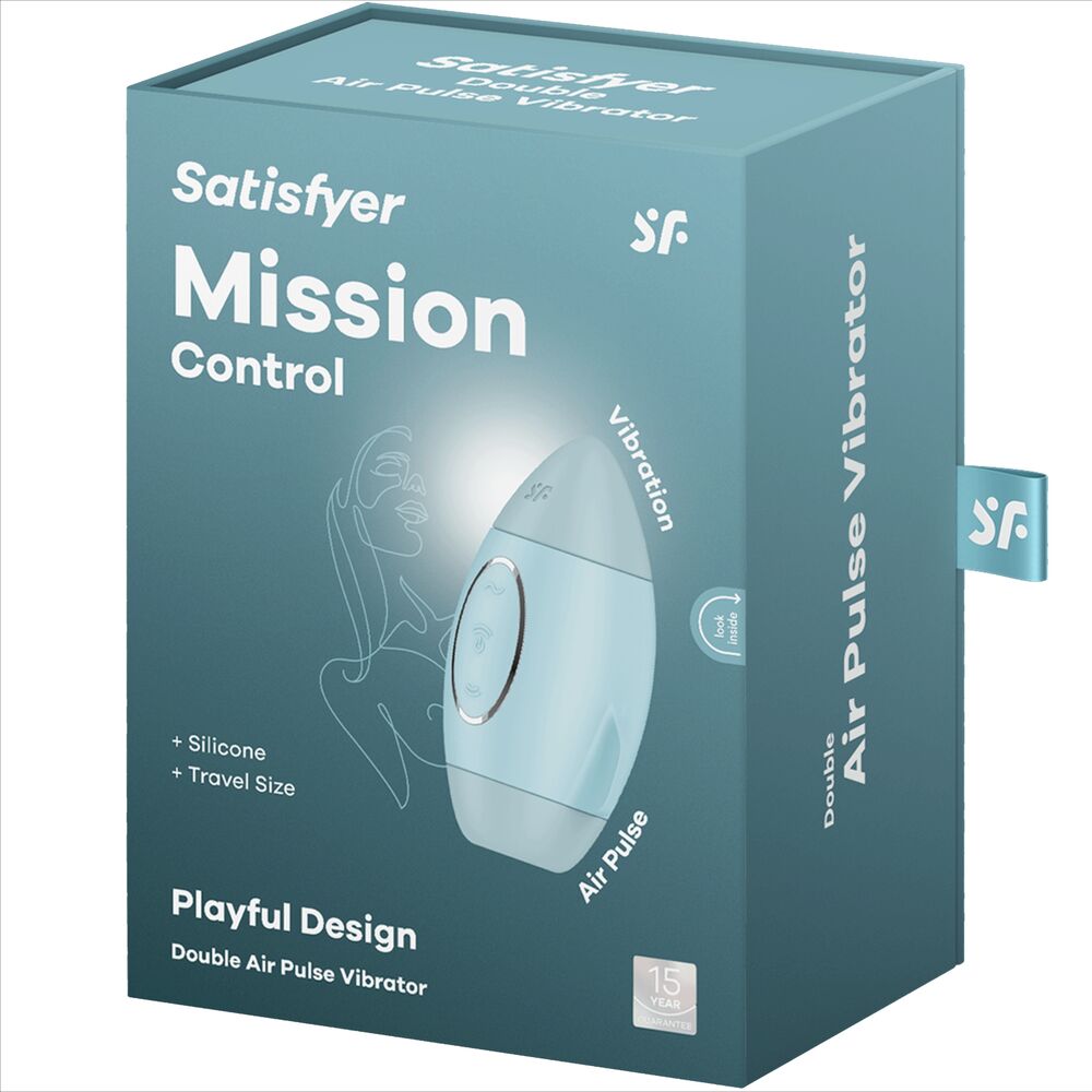 SATISFYER - MISSION CONTROL SMALL DOUBLE PULSE VIBRATOR LILAC