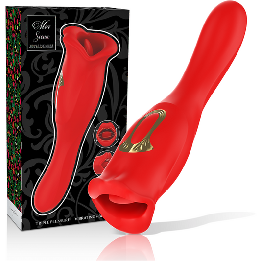 MIA - SIENA TRIPLE VIBRATING + BITE-FILLED PLEASURE