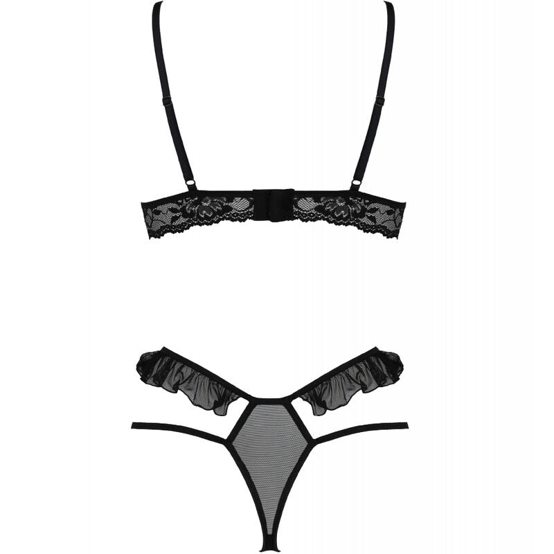 PASIÓN - CONJUNTO DOLLY DE DOS PIEZAS NEGRO L/XL