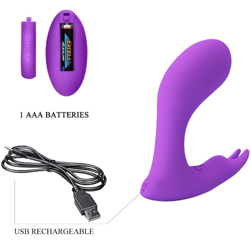 PRETTY LOVE - IDABELLE PULSATING AND VIBRATING REMOTE CONTROL PULSATING VIOLET