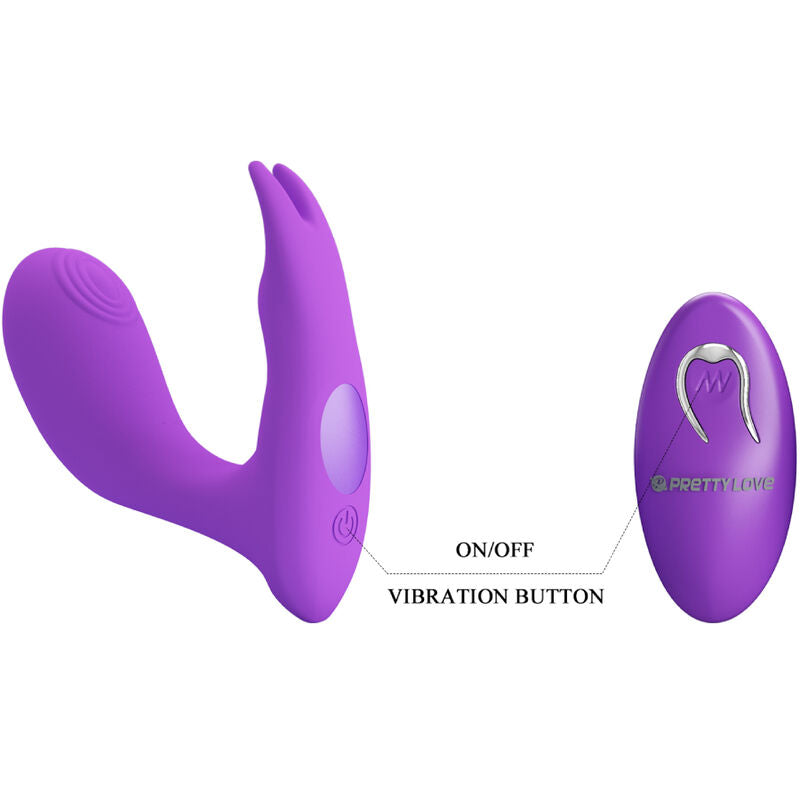 PRETTY LOVE - IDABELLE PULSATING AND VIBRATING REMOTE CONTROL PULSATING VIOLET