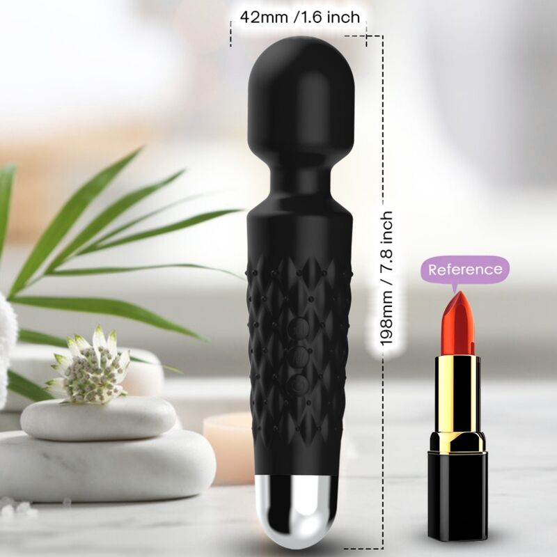 ARMONY - POSTMAN MASSAGER AND VIBRATOR SUPER FLEXIBLE HEAD BLACK