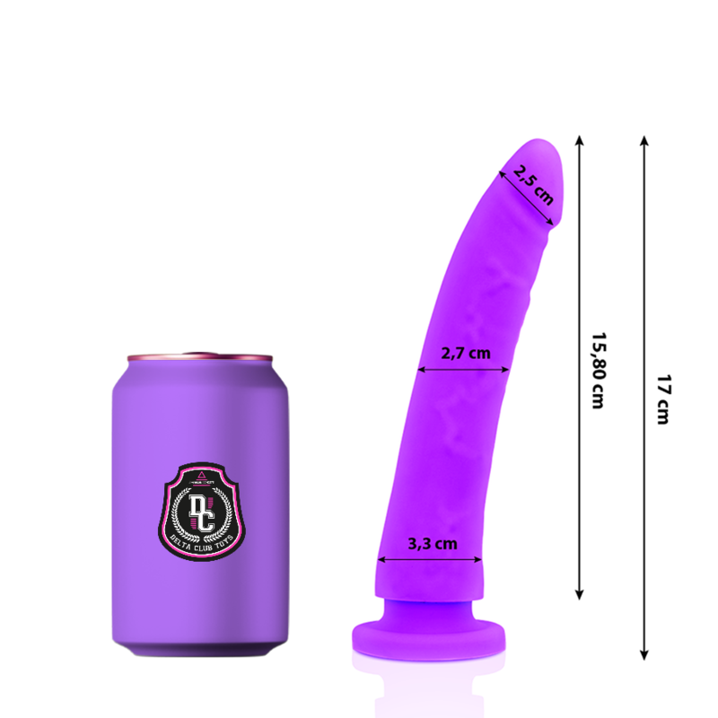 DELTA CLUB - TOYS MEDICAL LILAC SILICONE DILDO 17 CM -O- 3 CM