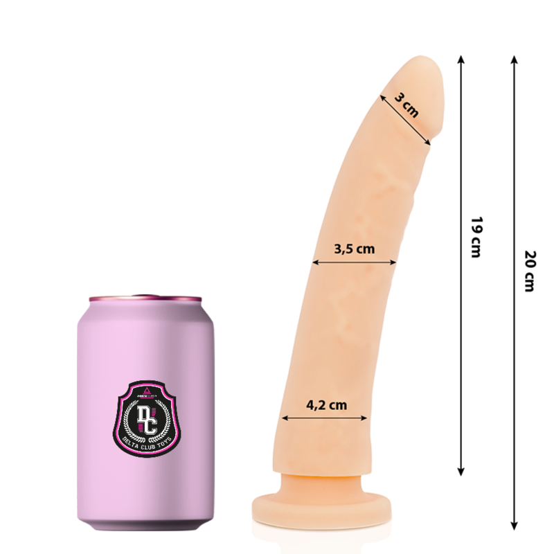 DELTA CLUB - TOYS NATURAL MEDICAL SILICONE DILDO 20 CM -O- 4 CM