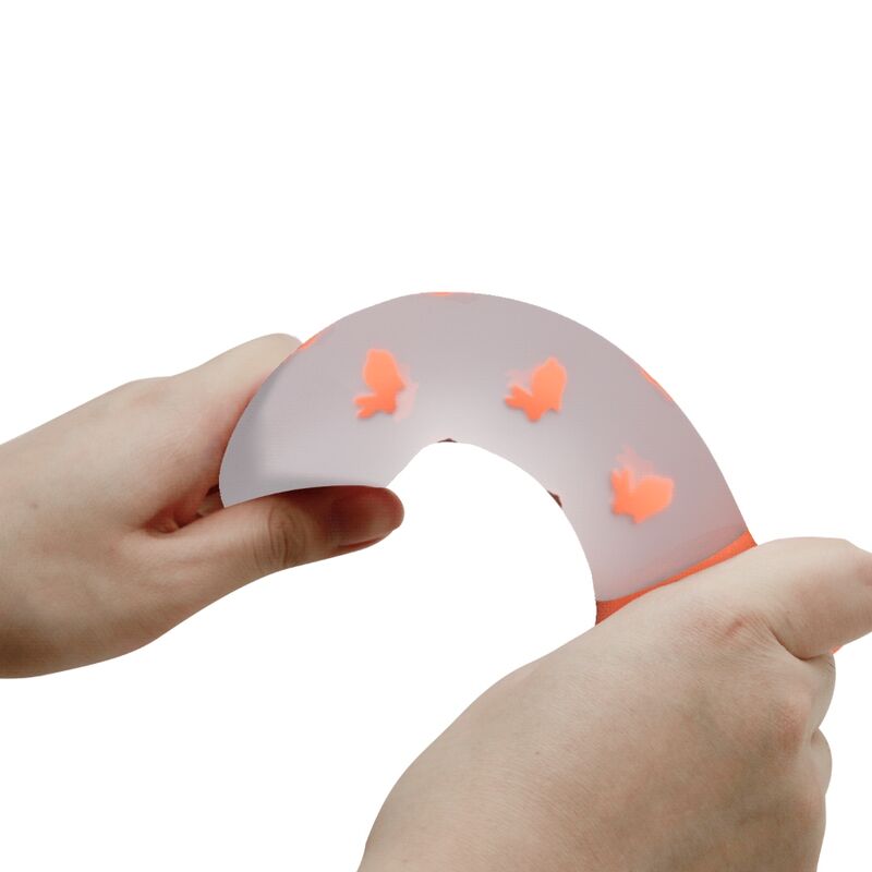 PRETTY LOVE - NIGHTFALL MAGIC DILDO WITHOUT VIBRATION LIGHT ORANGE