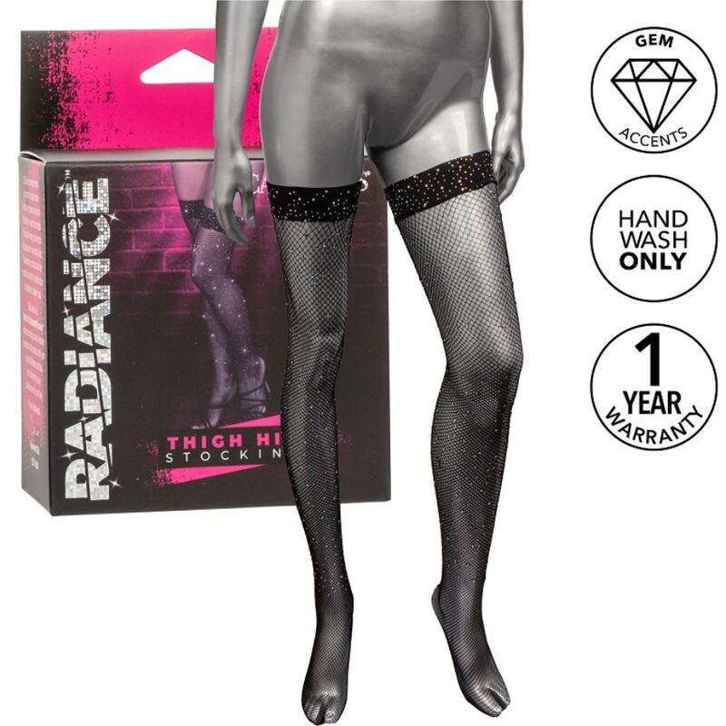 CALEXOTICS - RADIANCE RHIN THIGH STOCKINGS
