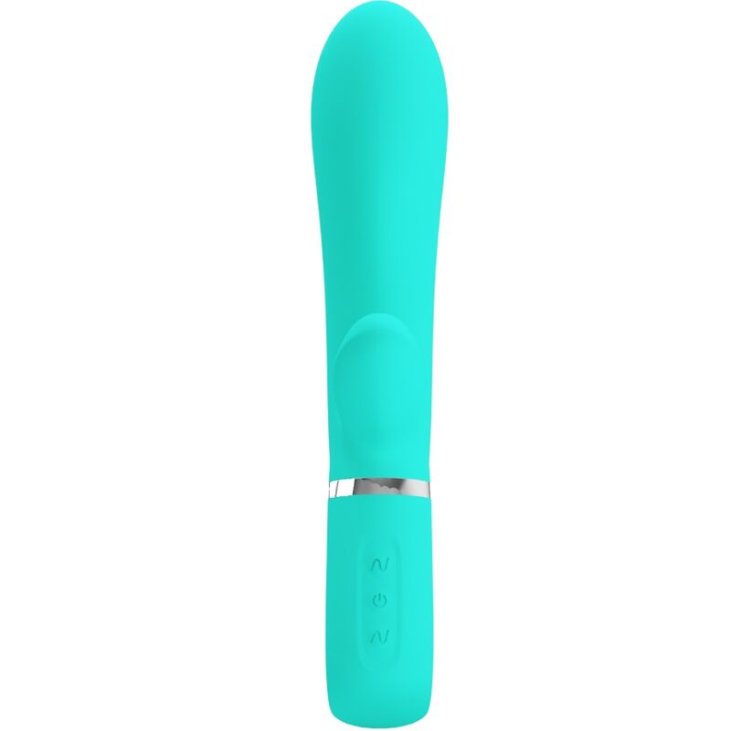 PRETTY LOVE - G-SPOT THOMAS AQUA GREEN MULTIFUNCTION VIBRATOR