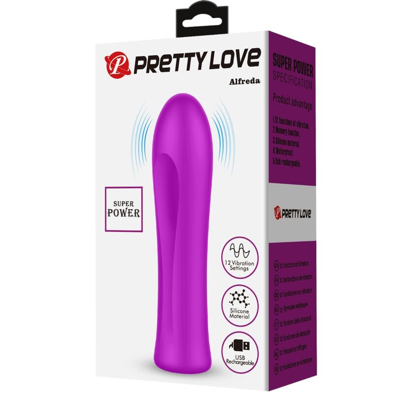 PRETTY LOVE - ALFREDA SUPER POWERFUL VIBRATOR PURPLE