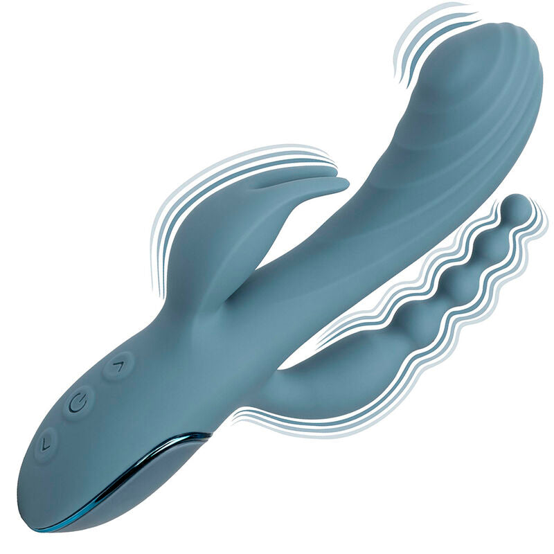 CALEXOTICS - GRAY ECSTASY TRIPLE VIBRATOR