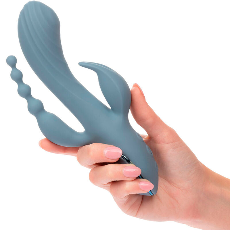 CALEXOTICS - GRAY ECSTASY TRIPLE VIBRATOR