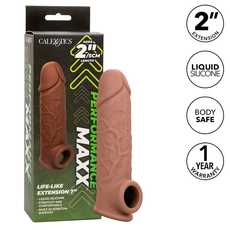 CALEXOTICS - EXTENSION PERFORMANCE MAXX LIFE-LIKE 7 BROWN SKIN