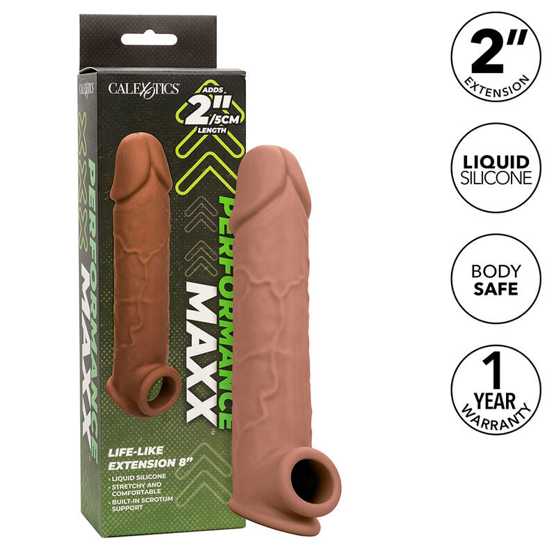 CALEXOTICS - EXTENSION PERFORMANCE MAXX LIFE-LIKE 8 SKIN BROWN