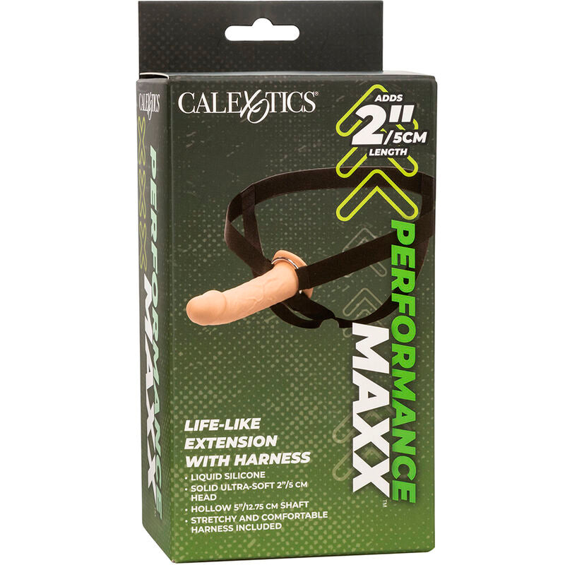 CALEXOTICS - REALISTIC MAXX PERFORMANCE EXTENSION WITH LIGHT SKIN HARNESS