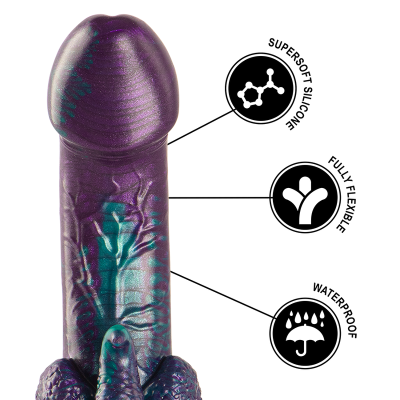 EPIC - BASIL DOUBLE PLEASURE SCALY SMALL DILDO