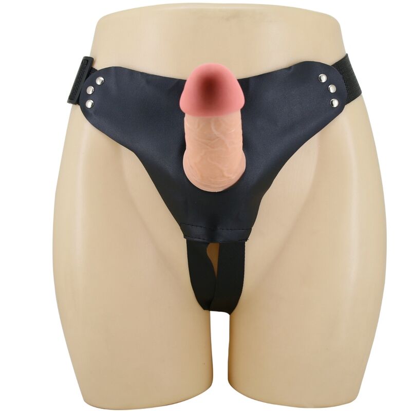 PRETTY LOVE - MAVIS UNIVERSAL PANTIES HARNESS WITH 19 CM NATURAL DILDO
