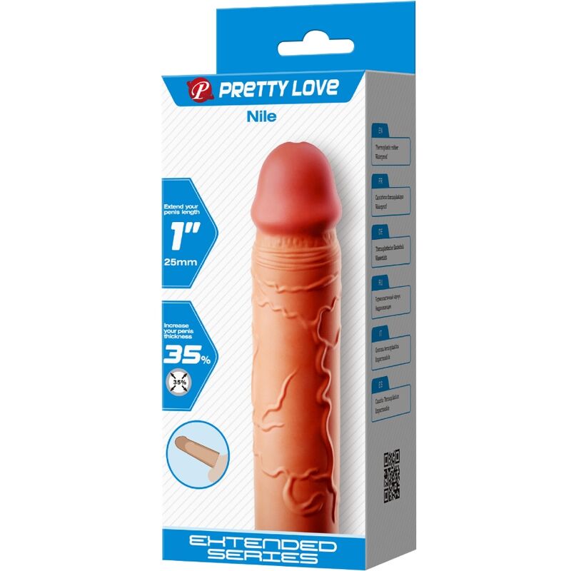 PRETTY LOVE - NILE PENIS EXTENDER FLESH COVER