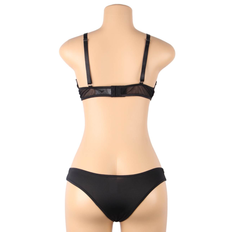 SUBBLIME - TWO-PIECE SHEER BRA &amp; BANDS SET S/M