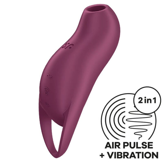 SATISFYER - POCKET PRO 1 GARNET CLITORIS STIMULATOR