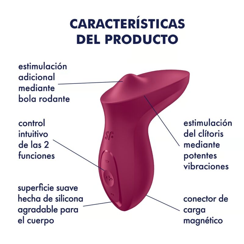 SATISFYER - EXCITERRR CLITORIS VIBRATOR FUCHSIA