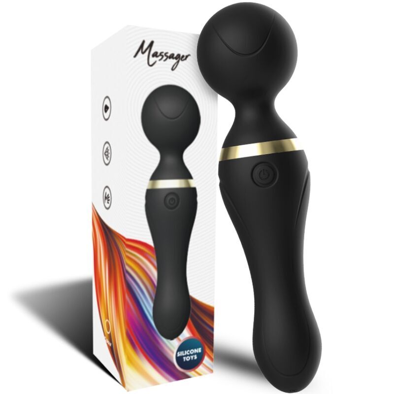 ARMONY - FREEZA MASSAGER &amp; VIBRATOR SUPER FLEXIBLE HEAD BLACK