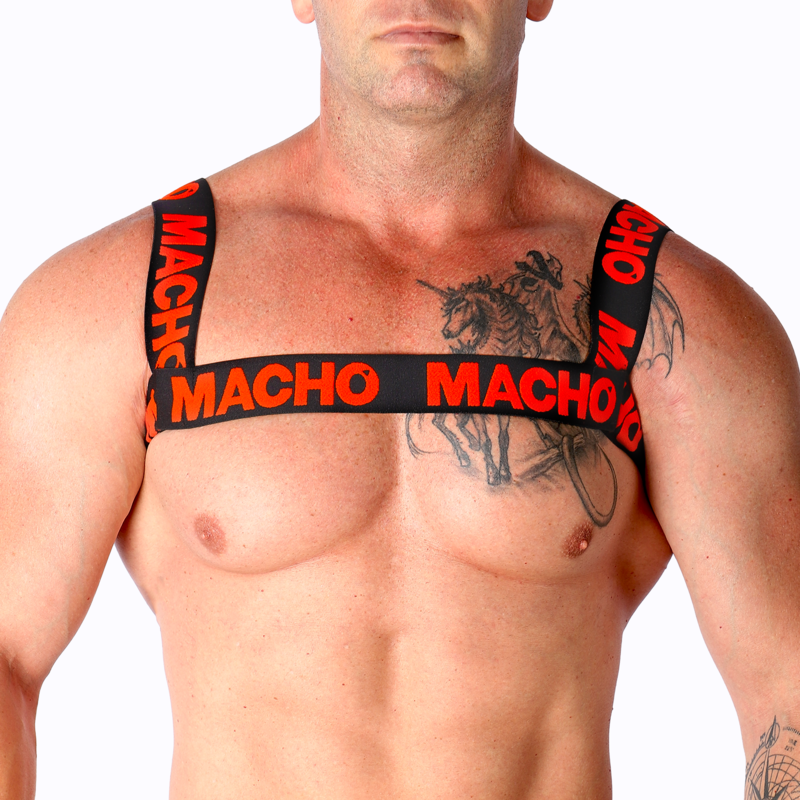 MACHO - RED DOUBLE HARNESS