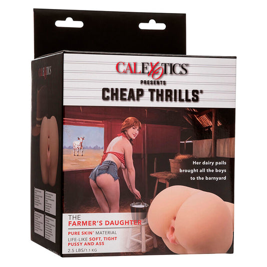 CALEXOTICS - THE FARMER'S DAUGHTER DOUBLE MASTURBATOR REALISTIC FLESH