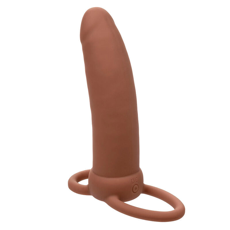 CALEXOTICS - MAXX THICK DOUBLE PENETRATOR 10 VIBRATIONS BROWN