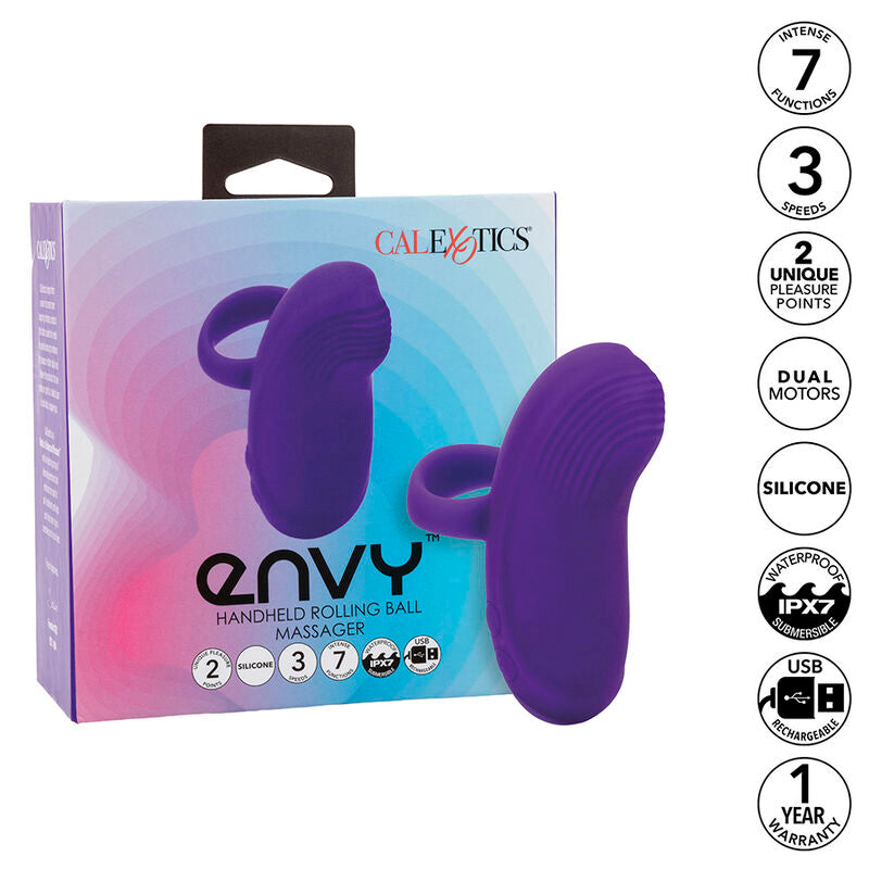 CALEXOTICS - ENVY 7-VIBRATION PORTABLE BALL MASSAGER PURPLE