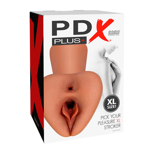 PDX PLUS - PICK YOUR PLEASURE XL REALISTIC BROWN STROKER