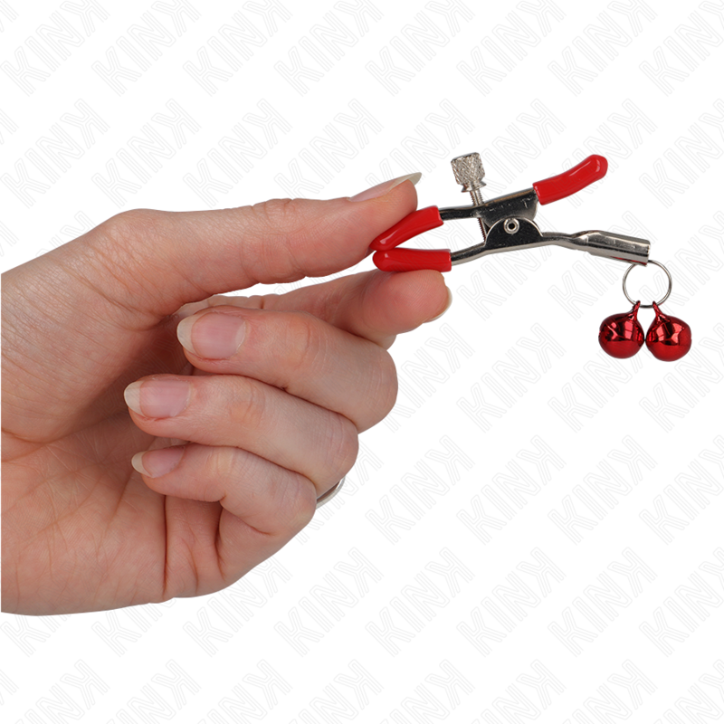 KINK - RED DOUBLE BELL METON CLAMP RED 6 CM