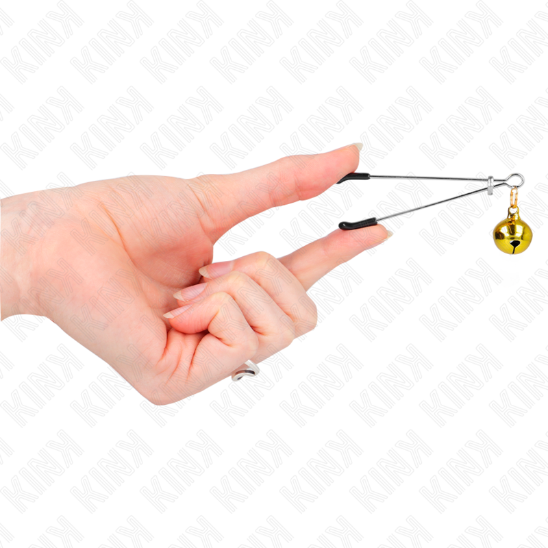 KINK - 7 CM GOLD BELL THIN PHONE CLAMPS
