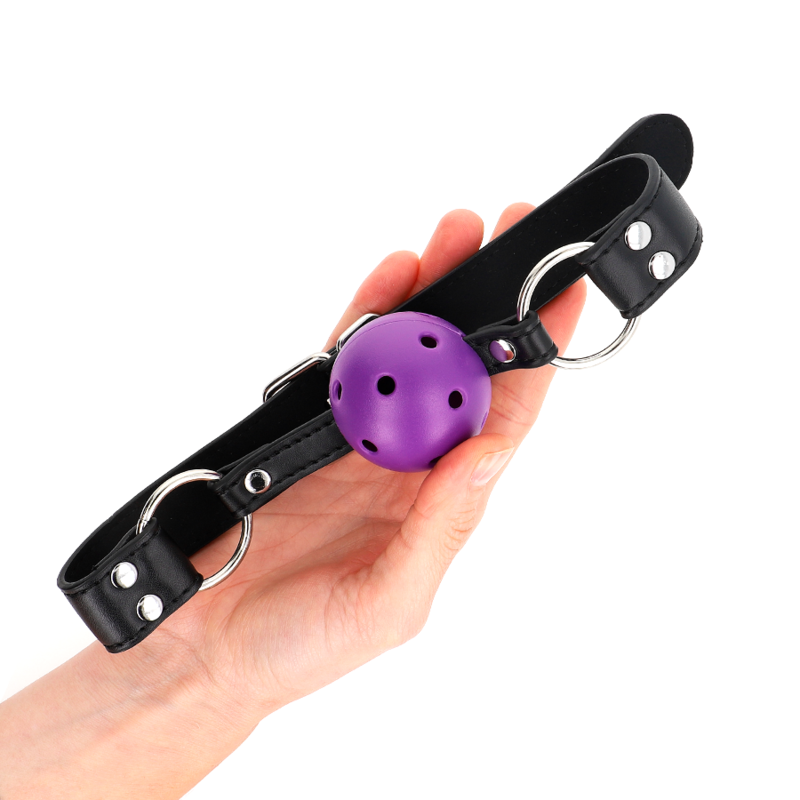 KINK - 4 CM BREATHABLE BALL BAG WITH DOUBLE RIVET PURPLE 62.5 x 2.5 CM ADJUSTABLE 42-58 CM