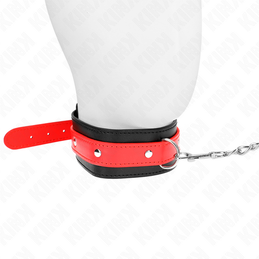 KINK - COLLAR WITH RED BRACELET 65 CM ADJUSTABLE 36-43 CM X 5 CM