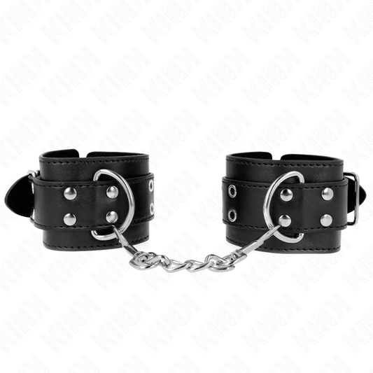 KINK - ADJUSTABLE BLACK DOUBLE BUCKLE WRIST REST 19-26 CM