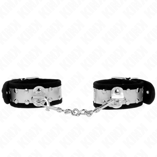 KINK - SLIM WRIST REST BLACK / SILVER 30 X 4 CM
