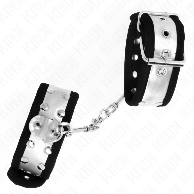 KINK - SLIM WRIST REST BLACK / SILVER 30 X 4 CM