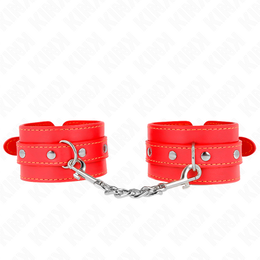 KINK - RED ADJUSTABLE THIN WRISTWEAR 21-33 CM