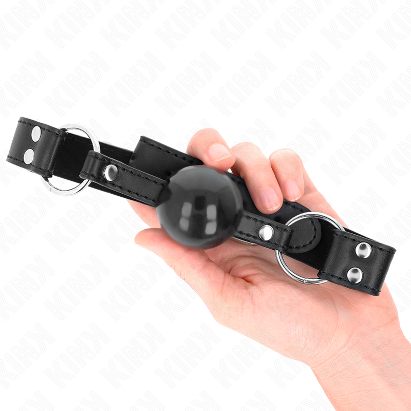 KINK - 4 CM SOFT AND SOLID BALL STICK WITH LEATHER STRAP 62 x 2.5 CM ADJUSTABLE 42-58 CM