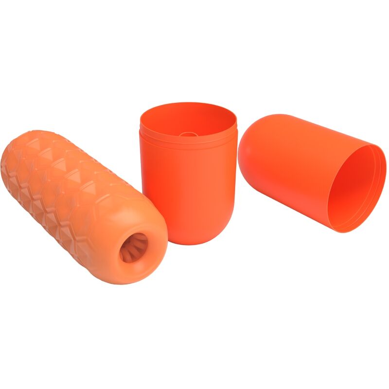 PRETTY LOVE - ORANGE TWO-BALL MALE MASTURBATOR