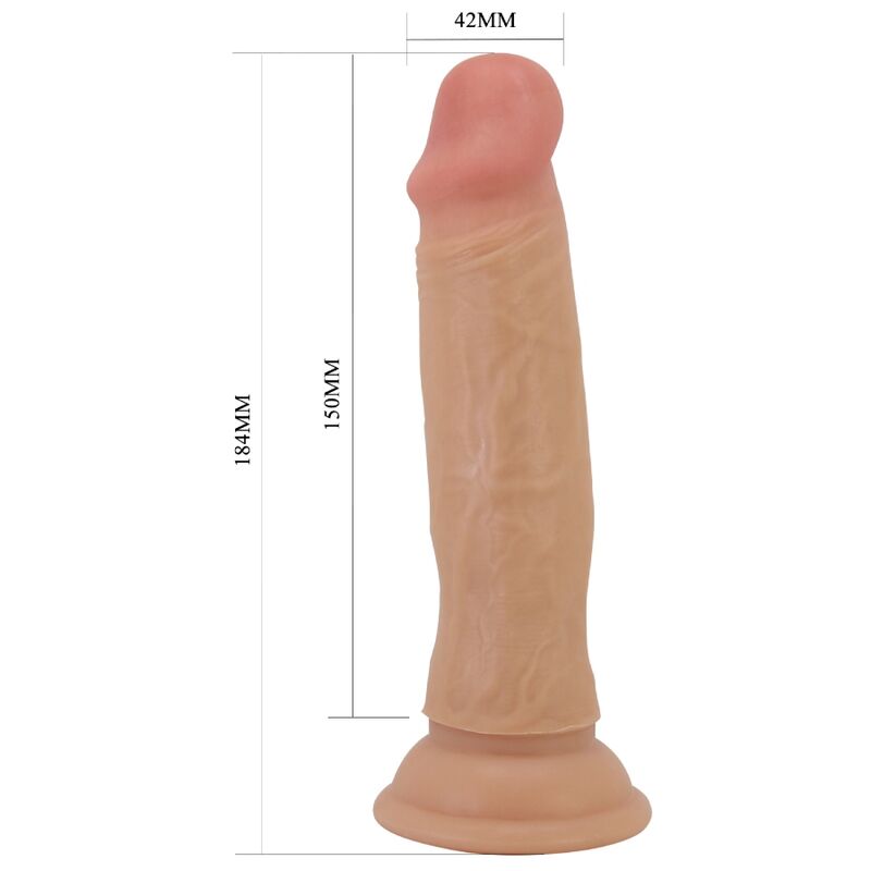 PRETTY LOVE - QUENTIN 18 CM FLESH REALISTIC DILDO