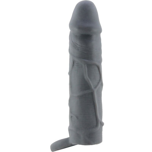 PRETTY LOVE - DARK GREY REALISTIC SKIN PENIS SLEEVE
