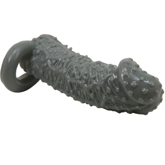PRETTY LOVE - Realistic Penis Enlarger and Delay Sleeve Model 2 Grey