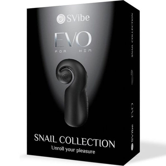 SNAIL VIBE - EVO FOR HIM SLIDE NROLL BLACK MALE MASTURBATOR