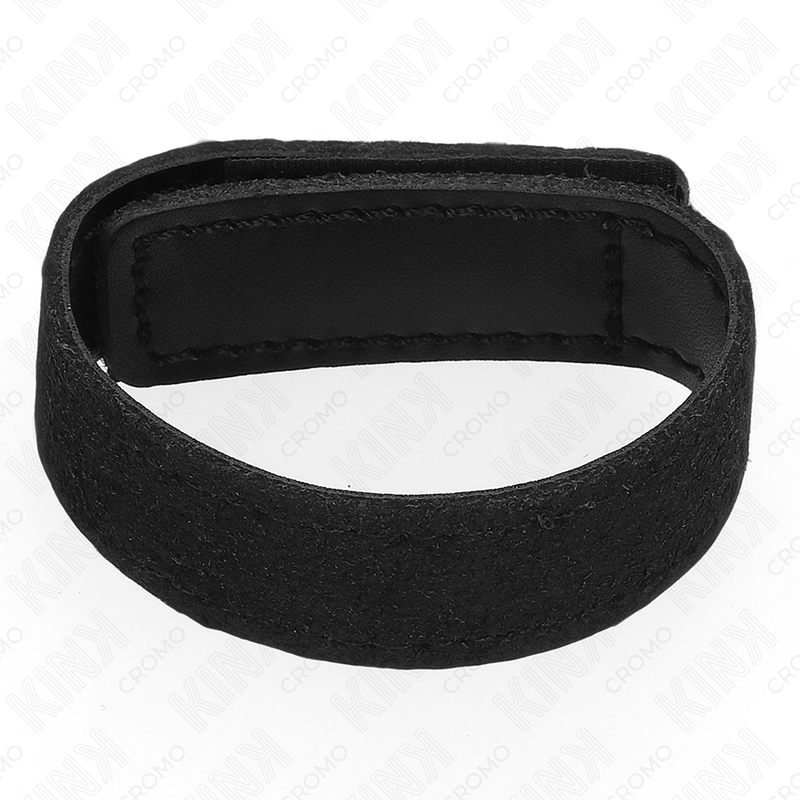 KINK - LEATHER COCK RING WITH VELCRO CLOSURE 20 X 2 CM