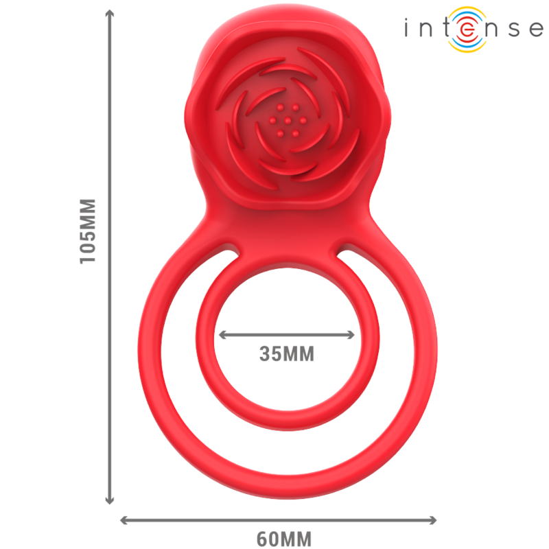 INTENSE - GAIL PINK STIMULATOR 10 VIBRATIONS RED REMOTE CONTROL
