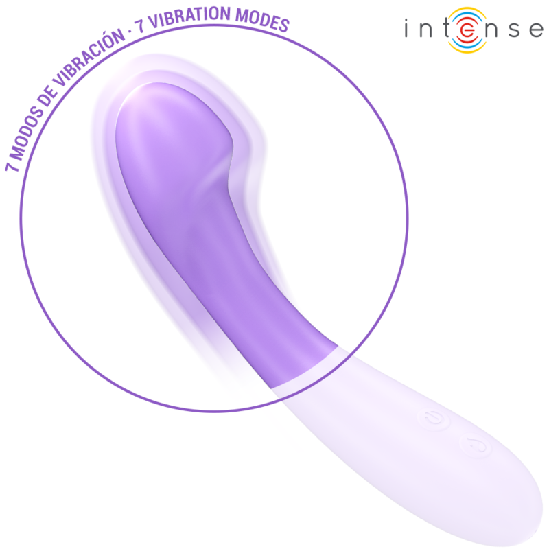 INTENSE - BECKY VIBRATOR 19 CM HEATING 7 VIBRATIONS PURPLE