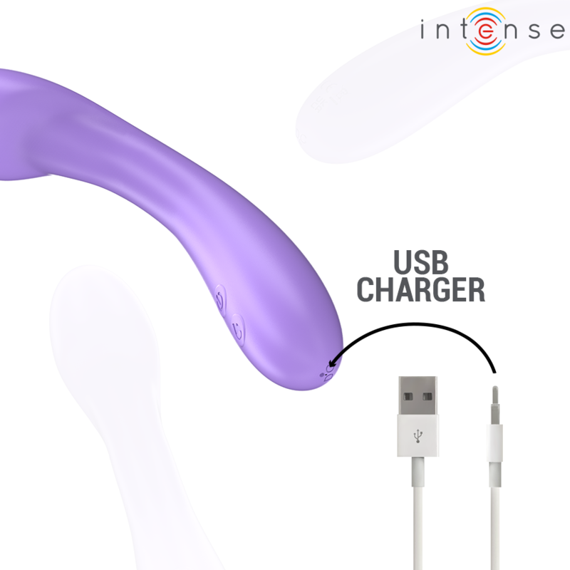 INTENSE - BECKY VIBRATOR 19 CM HEATING 7 VIBRATIONS PURPLE