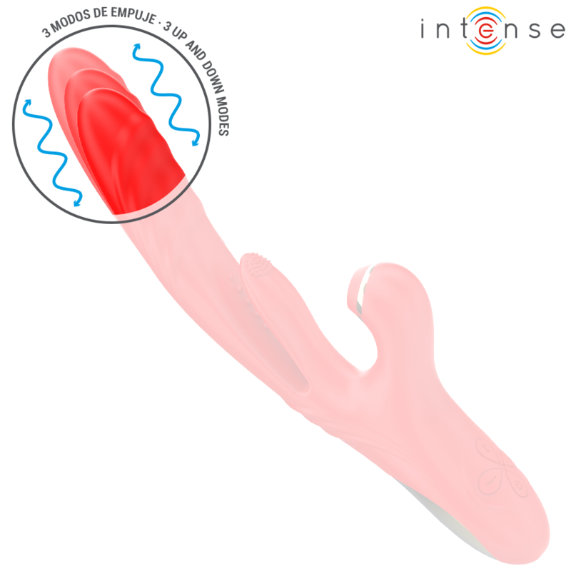 INTENSE - KAROL MULTIFUNCTION VIBRATOR THRUST &amp; STIMULATION &amp; SUCTION RED