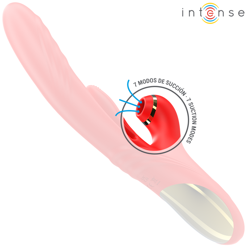 INTENSE - KAROL MULTIFUNCTION VIBRATOR THRUST &amp; STIMULATION &amp; SUCTION RED